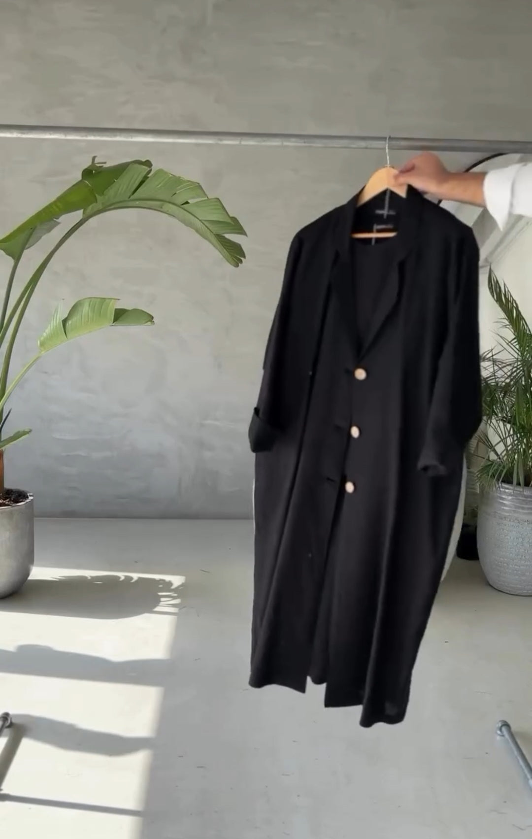 Women's Stylish Coat Set | Casual Long Coat Outfit | Luxi Wears