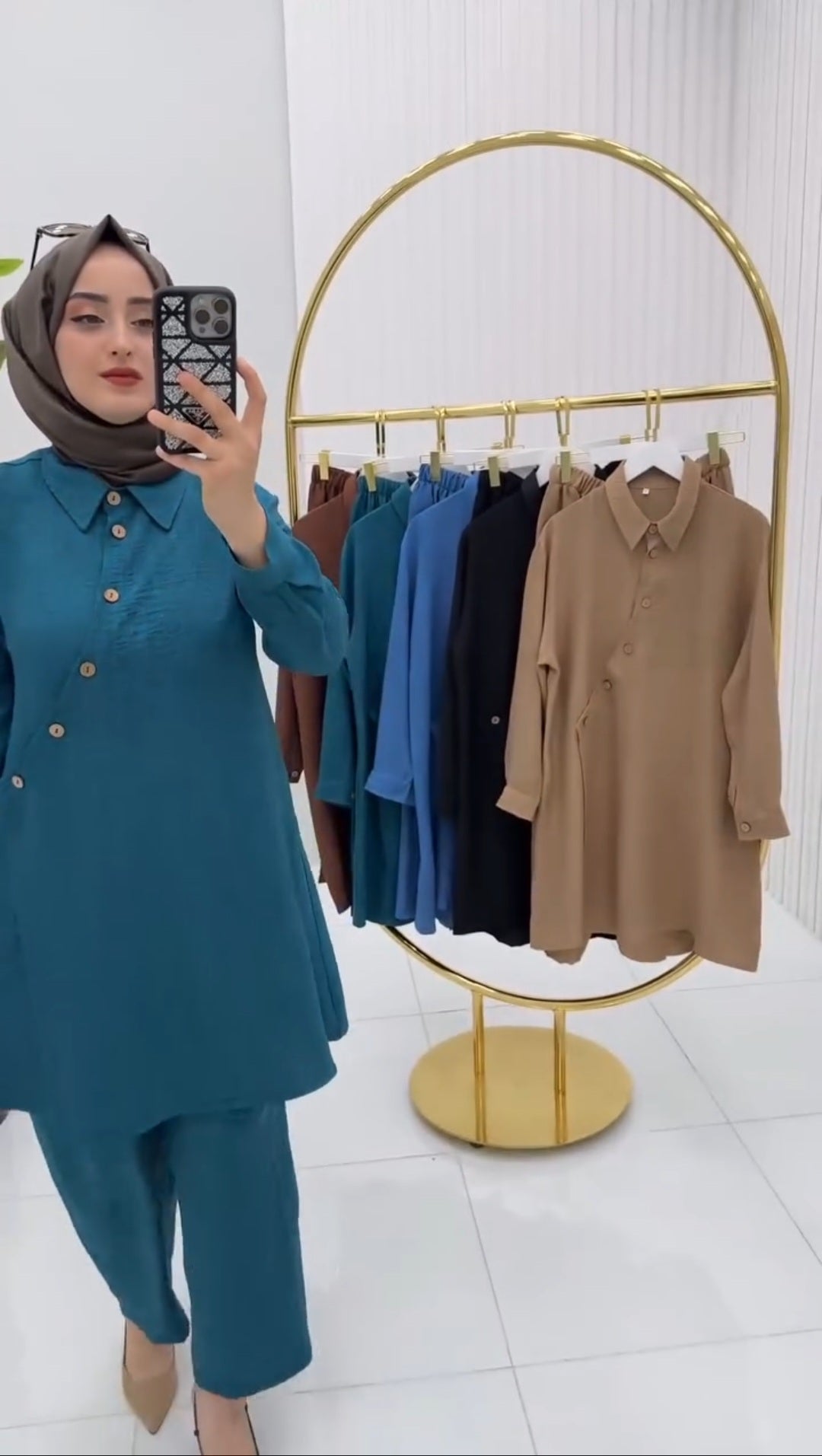 Linen Buttoned Shirt & Trouser | Women Shirt Trouser | Luxi Wears