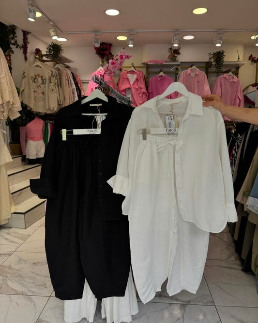 Women's Poly Cotton Shirt Set | Women's poly-cotton Set | Luxi Wears