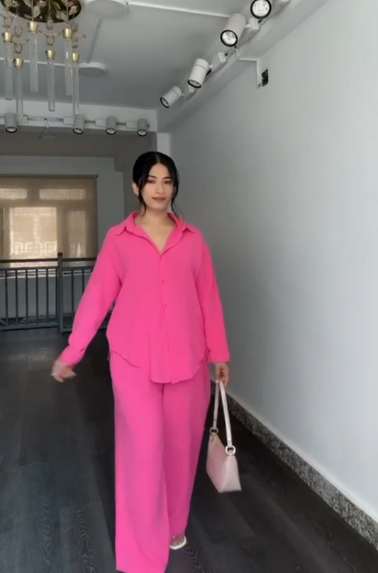 Women's Shirt & Loose Trouser | Loose Shirt & Trouser | Luxi Wears