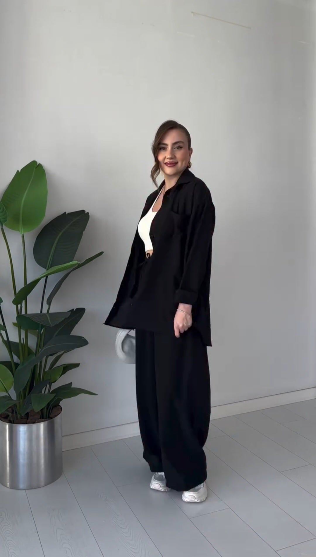 Women's Linen Shirt & Trouser Set