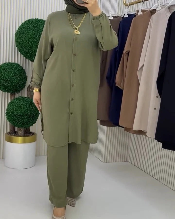 Women's Linen Shirt & Trouser Set