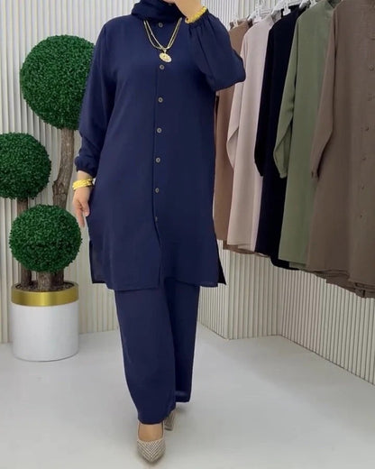 Women's Linen Shirt & Trouser Set