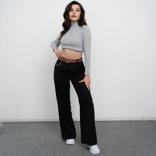 Back view of Barbie wide leg trousers Luxi Wears UAE