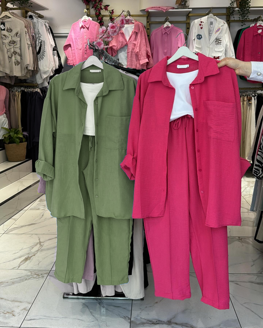 Women's Poly Cotton Shirt Set | Women's poly-cotton Set | Luxi Wears